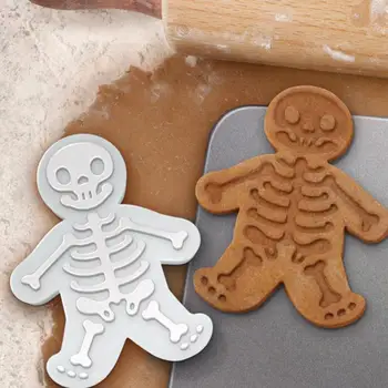 1 BUC Plastic 3D Halloween Cutter Cookie turtă dulce Schelet Biscuit Mucegai Fondant de Patiserie Aluat Tort de Crăciun Mucegai Instrumente de Bucatarie