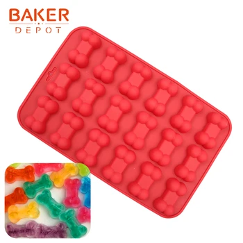 BAKER DEPOT forma de os mucegai silicon pentru tort de biscuiti produse de patiserie de copt instrument de decorare tort mucegai pentru copii tava de gheață