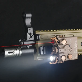 FOST Airsoft Mini DBAL A2 Red Dot Laser Led Scout Lumina Pușcă de Vânătoare PEQ DBAL Tactic cu Laser Pointer Scopul Armă de Lumină Nu IR