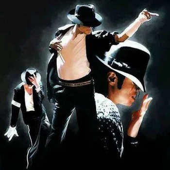 Noi Sosesc DIY Diamant Pictura Michael Jackson Mozaic de Diamante Broderie Superstar Plin de Pietre Imagine Decor Pentru Acasă I64