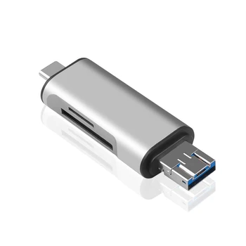 Kebidumei 5-în-1 de Tip C OTG SD Card Reader Cu USB de sex Feminin Interfață Pentru PC USB 2.0 de Memorie TF Card Reader Adaptor de Calculator