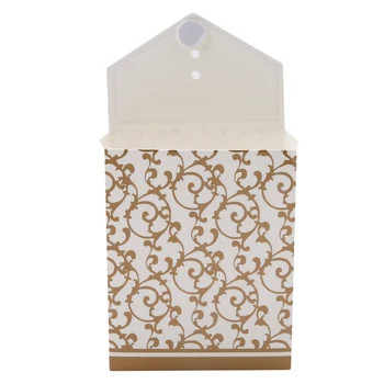 10buc/pack Creative Panglică de Argint Aur Nunta Favoruri de Partid Cadou Bomboane Cutie de Hârtie