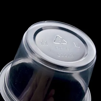 100 Set de Unică folosință Budinca de Plastic sos cani capac jeleu Castron Desert iaurt mic mini caseta de acasă petrecerea de Nunta 4/5/8/10 oz