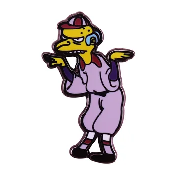 Anime TV Series Homer, Bart, Lisa Email Ace de Brosa Colectarea Rever Insigne Bărbați Femei Moda Bijuterii Cadouri Împodobesc Rucsac Guler