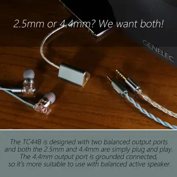 DD ddHiFi TC44B USB-C TypeC Jack de 2.5 mm/4.4 mm Echilibrat Cablu Adaptor USB DAC Headpone Amplificator DSD256 PCM 32bit/384kHz