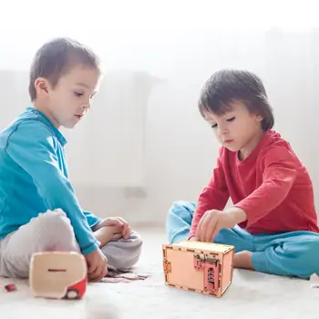 Jucărie Intelectuală Parola Cutie Diy Creative Experiment Științific Invenție Echipamente Mecanice Parola Cutie