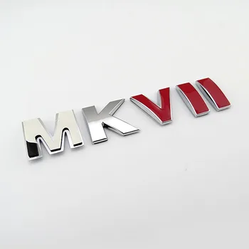 3D MKVII masina Grătar grila Emblema si spate camion Chrome Insigna Roșie Autocolant Auto pentru VW Golf MK7