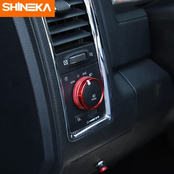 SHINEKA Interior Ornamente Faruri Masina Buton de Comutare Viteze Decor Inel include Accesorii Pentru Dodge RAM 1500 2010-2017