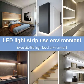 Rola LED Strip Lumină Cabinet CONDUS de Vanitate Lampă Flexibil Panglică Living 2835SMD 1M 2M 3M Lampa Șir Decor Comutator Senzor