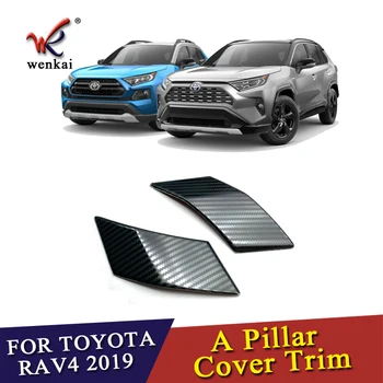 Pentru Toyota RAV4 XA50 2019 2020 Fibra de Carbon Fereastra Mașinii O Stalpi Autocolant Decorativ de Exterior Accesorii 2 BUC Auto-Styling
