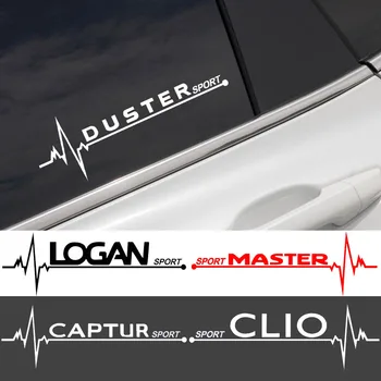 2 BUC Autocolante Auto Geam Lateral Rece Decalcomanii Pentru Renault Clio Duster Logan Master Captur