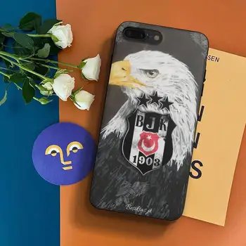 Turcia, Besiktas BJK Bling Drăguț Telefon Caz Pentru Iphone 6 6s 7 8 Plus Xr X Xs 11 12 13 Mini Pro Max Fundas de Acoperire Coajă