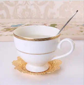 6 buc/set Europa dumnezeu/argint placat cu cafea ceașcă de ceai coaster aur placemats metalice decorative coasterunder cupa pad BD007