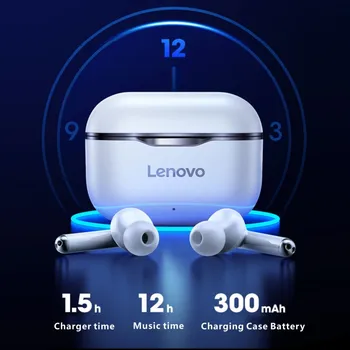 Lenovo LP1 LivePods Wireless Earphon Bluetooth 5.0 Dual Meci de Reducere a Zgomotului Stereo HIFI Bass Control Tactil Timp de Așteptare 300mAH