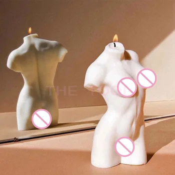 3D lumânare forma corpului Mucegai Silicon femei Mucegai de sex Masculin și de sex Feminin de Artă de Design Lumânare Face Sapun de Ciocolata Tort de Decorare
