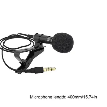 Portabil Microfon de 3,5 mm Jack Clip Cravată Microfono Audio Mini Microfon pentru Calculator, Laptop, Telefon Mobil 3.5 mm Externe