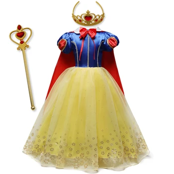 Fete Rochie Costum Printesa 4-10 Ani Copii Fantezie joc de Rol Îmbrăcăminte Petrecere de Fete Dress Up