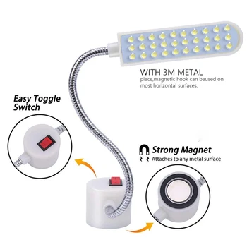 Super Bright LED-ul Masina de Cusut Lumina Estompat Acasă Lumina de Lucru Lampă de Iluminat Industriale de Cusut Strunguri Accesorii