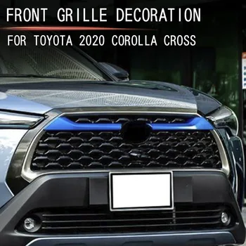 Lapetus Mașină de Mijloc Față Butuc Grila Dungi Capacul Ornamental ABS, Accesorii Exterioare Refit Kit potrivit Pentru Toyota Corolla Cruce 2020