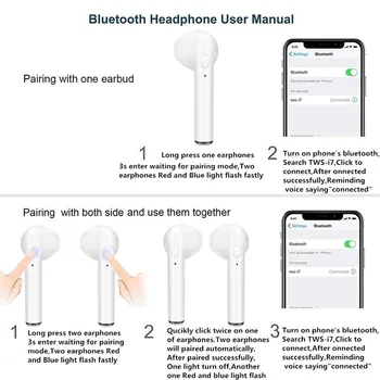 I7s TWS Căști Bluetooth Mini Sport Căști Impermeabil Pavilioane Muzica Căști Pentru Xiaomi, Huawei Iphone Căști fără Fir