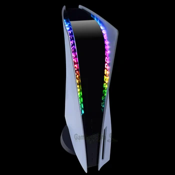 EXtremeRate 7 Culori 29 Efecte DIY Decorare Accesorii Flexibil RGB LED Strip Kit cu IR de la Distanță pentru PS5 Consola