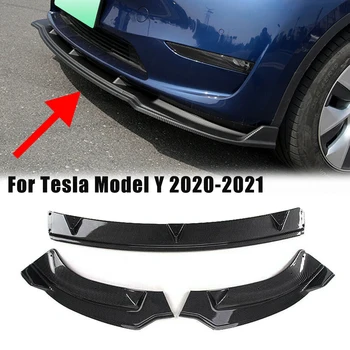 Auto Frontal Inferior Bară de protecție Spoiler pentru Tesla Model Y 2020-2021 Bara Fata Buza spoiler Bara Difuzor Spoiler Protector
