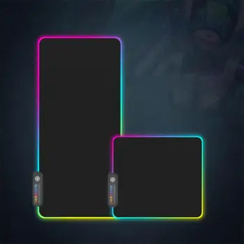 Emițătoare de lumină Pad Tastatură Side-blocat Gaming Mouse Pad Îngroșat Șapte culori RGB Lumini cu LED-uri la Modă Tastatura Și Mouse-ul se Potrivesc