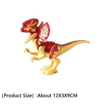 MOC Dinozaur Jurassic World Series Blocuri Dino Velociraptor, T-Rex, Triceratops Indominus Rex Cifre Cărămizi Jucarii