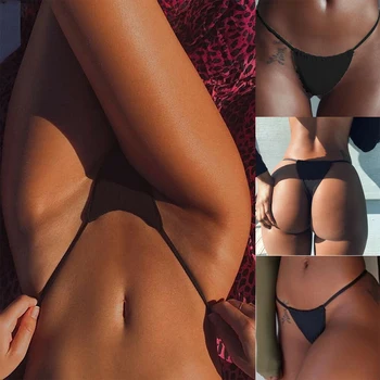 Femei Chilotei Bikini Beach Slipul Tanga Casual Solid Tentația De Chilotei Sexy Fără Sudură Sport Chilotei Lenjerie De Înot Trunchiuri