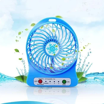 1buc Portabile Reîncărcabile Led Fan al Răcitorului de Aer de Mini Birou Usb Fan al Treilea Vânt Usb Ventilator Fara Baterie de Răcire Ventilator Portabil