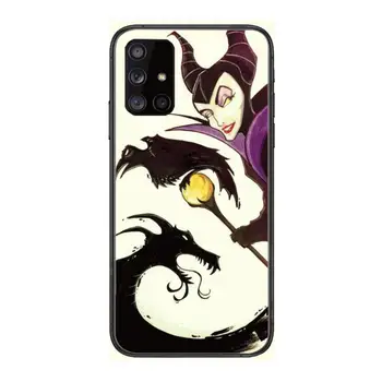 Disney Maleficent Vrăjitoare Caz de Telefon Coca Pentru Samsung Galaxy a 90 50 51 20 71 70 40 30 10 80 E 5G S Negru Coajă Mobil de Arta Coperta