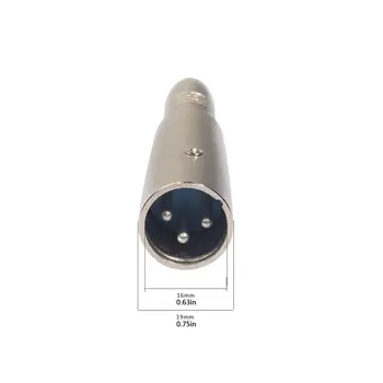 Xlr 3 pini 6,35 mm de sex Feminin la Masculin Mono Jack Audio Adaptor Conector Plug-in Convertor Cablu de Microfon Difuzor Stereo AUX Cabluri ---