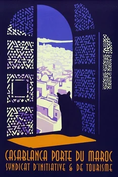 Casablanca Porte Du Maroc Retro De Metal De Staniu Semn Placa De Perete Poster Art Decor