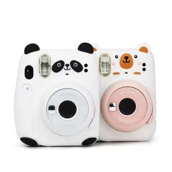 Panda Drăguț Camera de Caz Pentru Fujifilm Instax Polaroid Mini 11 Mini11 de Înaltă Calitate Anti-picătură de Silicon Camera Pungă de Protecție Acoperă