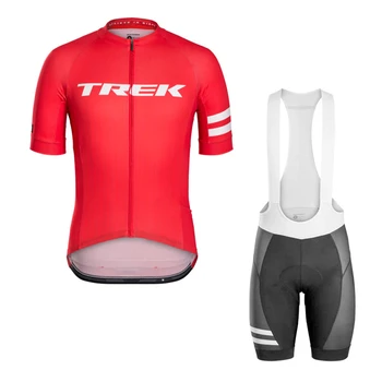 Echipa de vară roșu ciclism jersey costum bărbați ciclism jersey respirabil respirabil ciclism jersey cu mânecă scurtă costum