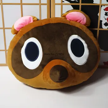 De Trecere a animalelor de Pluș Anime Jucarie Tom Nook Mame Danuki Cosplay Papusa Perna Ochi de Vulpe Ochii Masca pentru Cadou