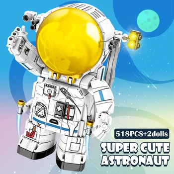 Orașul Tehnică Aerospațială Rachete Serie De Blocuri Astronaut Știință Creator Cărămizi Jucării Educative Pentru Copii Cadouri