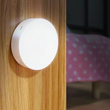 Inteligent cu LED-uri Lumina de Noapte Coridor, Dormitor, Baie de Mișcare fără Fir de Control Estompat Noptiera Senzor de Încărcare Dulap Culoar
