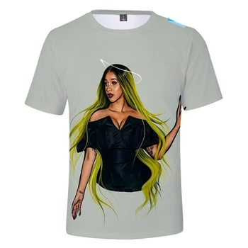 2021hot Vânzare Cantareata Cardi B 3D Imprimate T-shirtmen/femei Casual Moda Harajuku Vara tricou cu Maneca Scurta Tricou Top