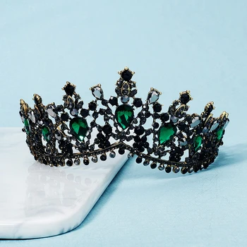 Miallo Coroana de Cristal Mireasa Nunta Accesorii de Par pentru Femei Bijuterii de Păr Petrecere Rhinsestone Diademe și Coroane de Onoare Cadou