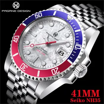 2021 Noi PAGRNE DESIGN de Brand de Top de Lux Men Sport Mecanice Ceas de mână pentru Bărbați Ceasuri Automate Oțel Inoxidabil reloj hombre ceas
