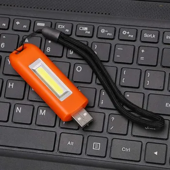 Hot 3 Modul USB Reîncărcabilă Mini-Lumina de Lucru cu LED COB Lampă Breloc cu Lumină de Urgență Bec pentru Lectură Camping MVI-ing