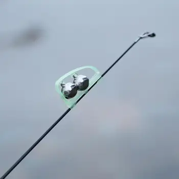 1buc Luminos Lumina Twin Clopote Clip Pe Noapte Tijă de Pescuit Musca de Alarmă în aer liber Tijă de Pescuit Clemă Clopote Aborda Accesorii