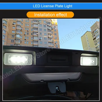 2Pc LED Numărul de Înmatriculare Tag Lampa de Lumina Pentru Dacia Duster Nissan Serena C27 2016 2017 2018 2019 2020 2021 Altima Suzuki Landy