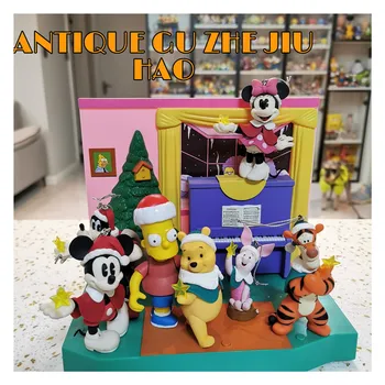1Set/4Pieces 5-10cm de Înaltă calitate Japoneză Disndy reale de Crăciun serie Mickey Minnie mouse ornament pandantiv papusa de Colectie