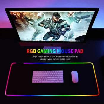 Gaming Mouse Pad RGB lumina de Fundal Calculator Mousepad foarte Mari Mouse Pad Gamer Anti-Alunecare Mouse-ul Covor Laptop PC de Birou Play Mat