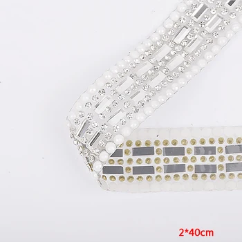Pulaqi DIY Argint Cristal Motiv Rinestone Pentru Bijuterii Sac de Pantofi Decor Glitter, Strasuri Pentru Rochie de Remediere rapidă Panglică Aplicatii