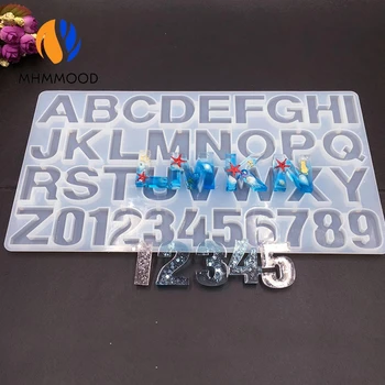 1buc Silicon Scrisoare Matrite de Cristal Rășină Epoxidică Mucegai DIY Accesorii lucrate Manual Bijuterii Pandantiv Petrecere Ornamente Decoratiuni Acasă