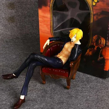 13cm Nefumători Canapea Stil Sanji Figura Vinsmoke Sanji Figura de Acțiune Anime One Piece PVC de Colectare de Jucarii Model cu Cutie de vânzare cu Amănuntul