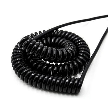 Cablu de sârmă arc spiral cablu 2 nuclee 3 nuclee 4 nuclee 0,5 mm 0.75 milimetru pătrat de tracțiune a cablului se retrage automat